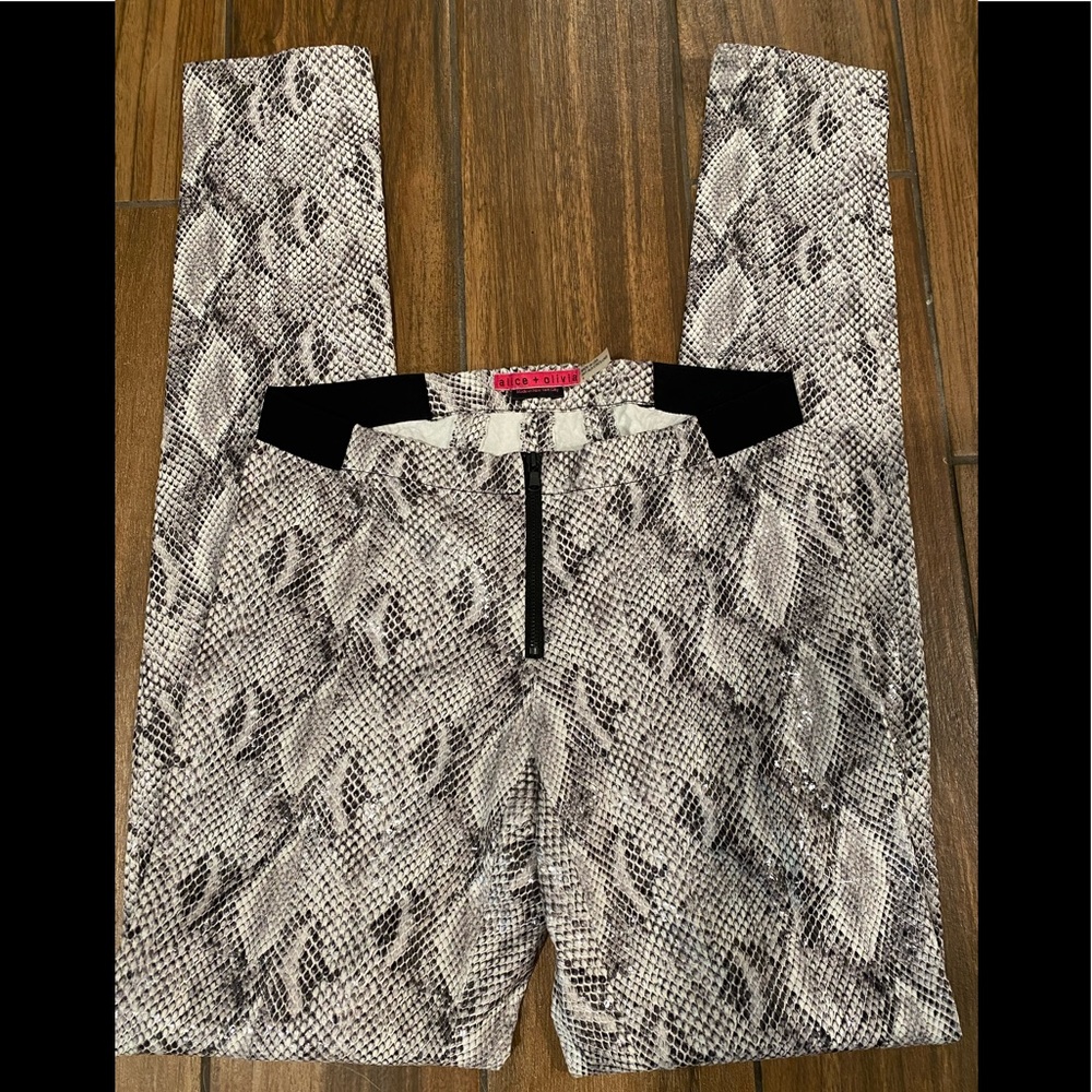 Alice and Olivia Snakeskin Legging